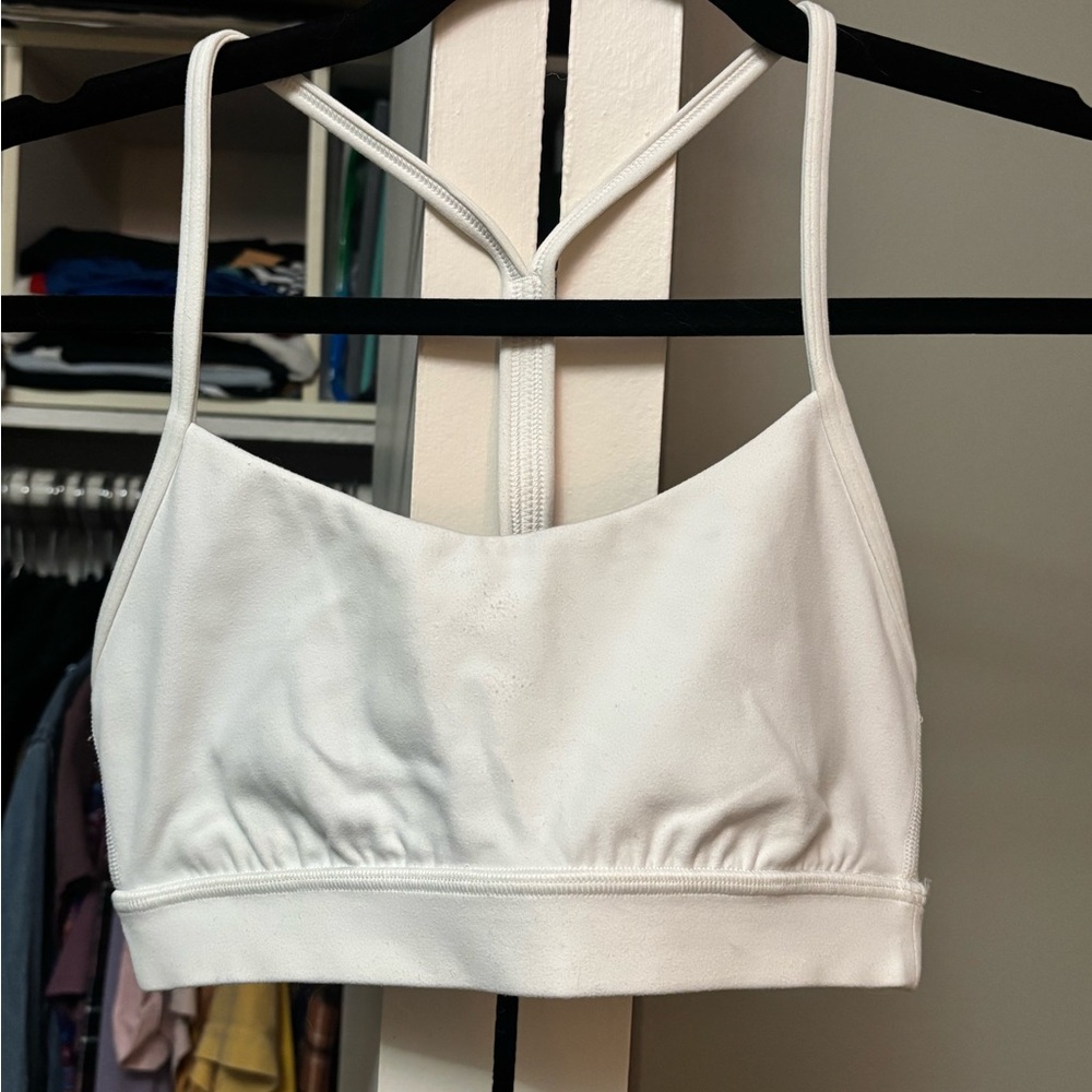 Lululemon Athletica White Strappy Sports Bra